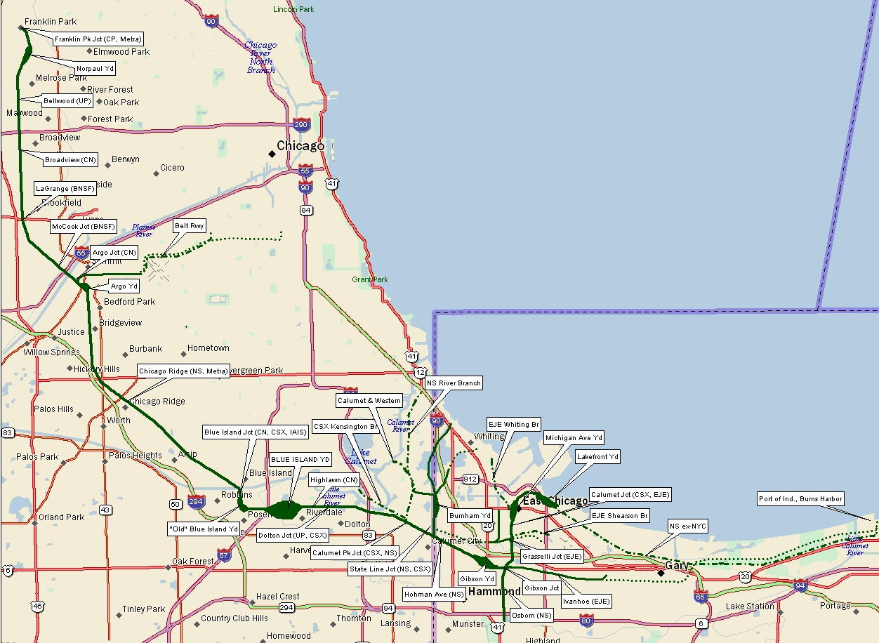 Indiana Harbor Belt Railroad Archive Maps