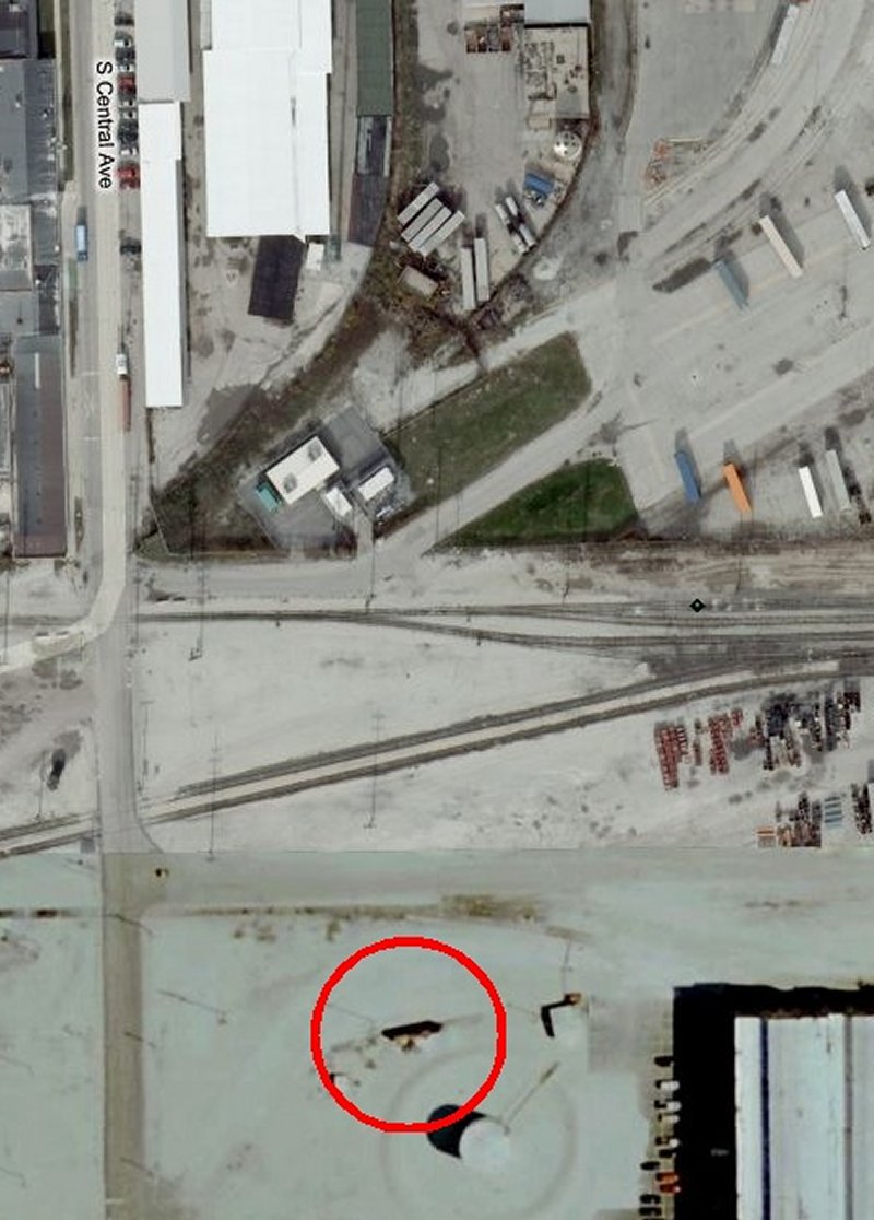 Location of tank car