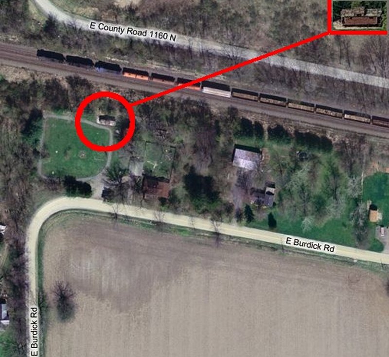 Location of caboose