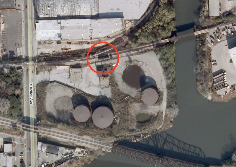 Location of tank car