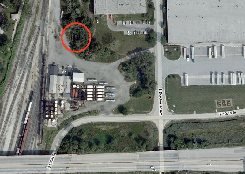 Location of tank car