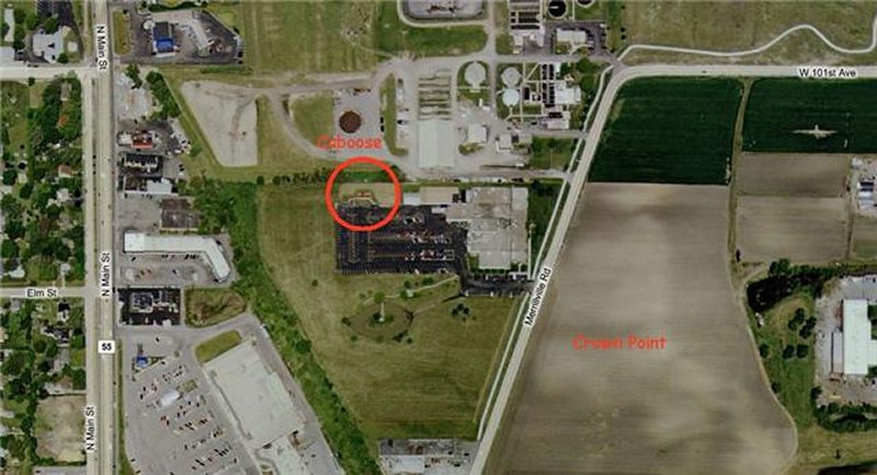 Location of caboose