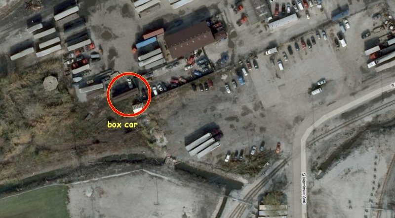 Location of box car