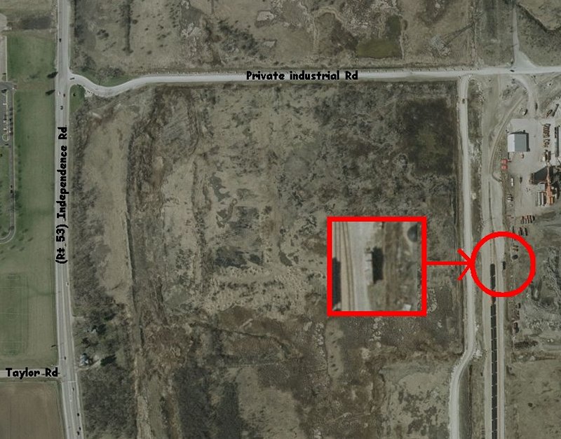 Location of caboose