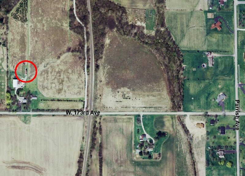 Location of caboose