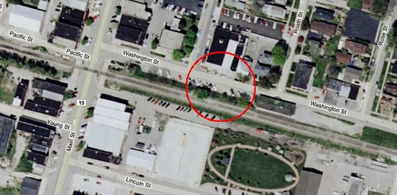 Location of caboose