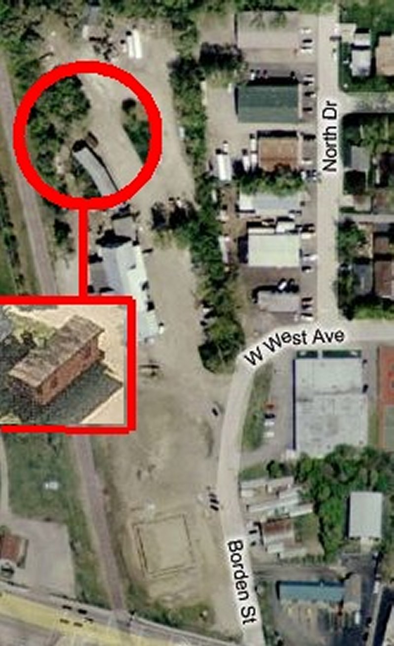 Location of caboose