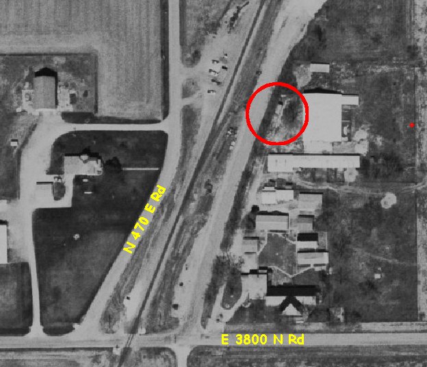 Location of caboose