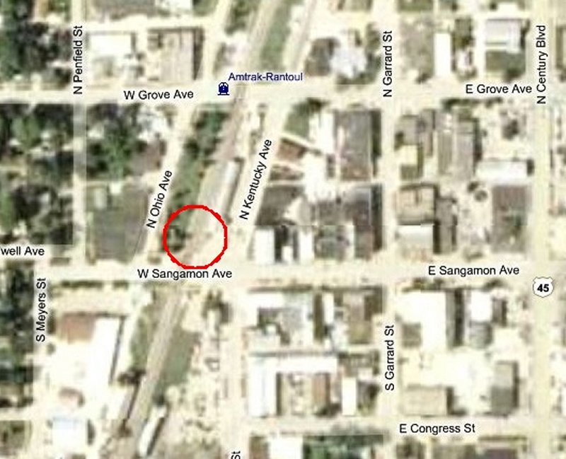 Location of caboose